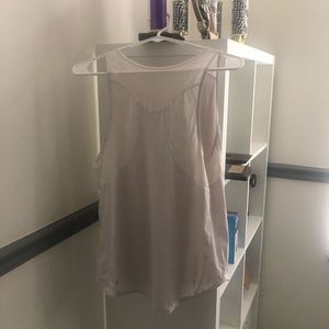 White Lululemon Sculpt Tank